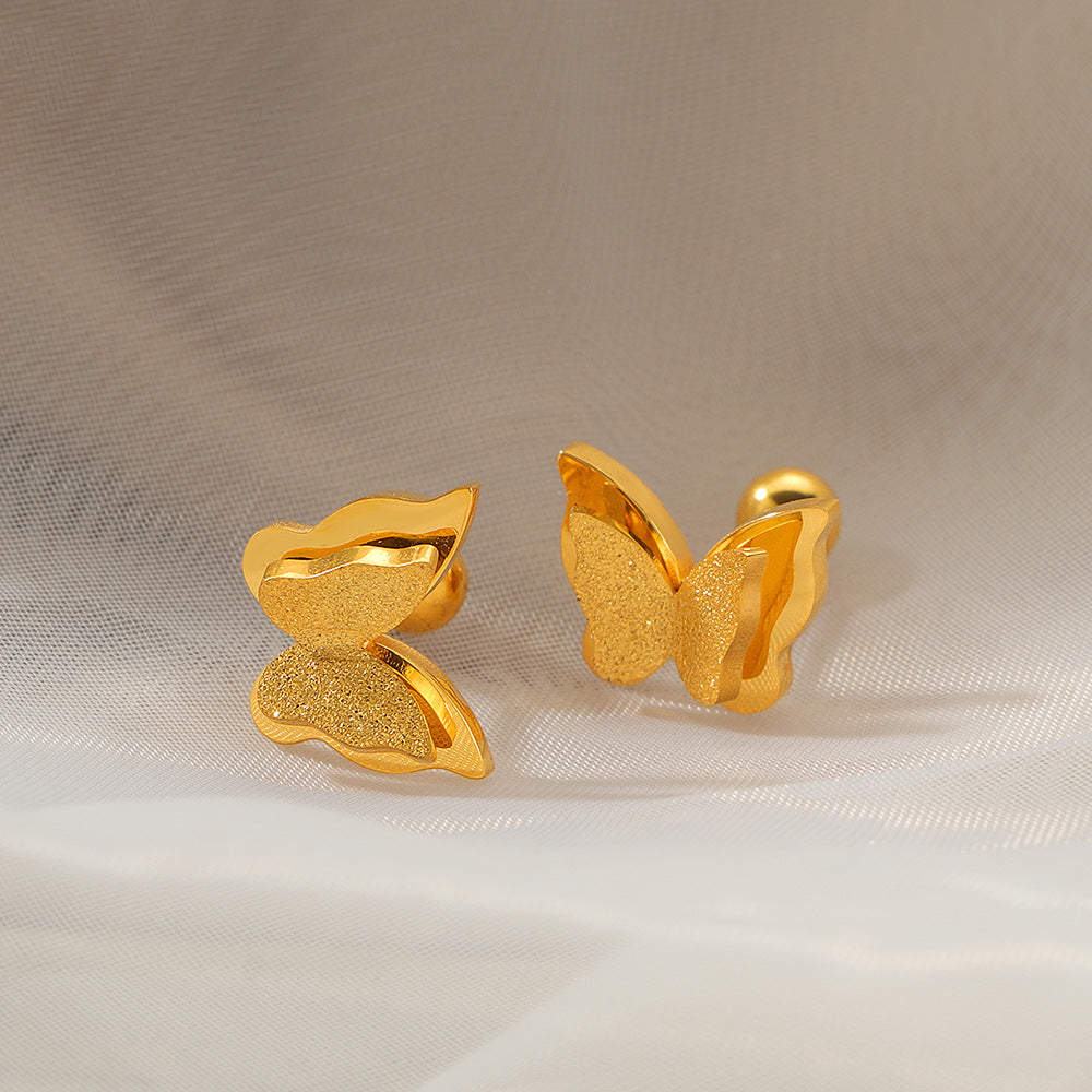 Damen Schmetterlingsdesign Ohrstecker Shop Nory