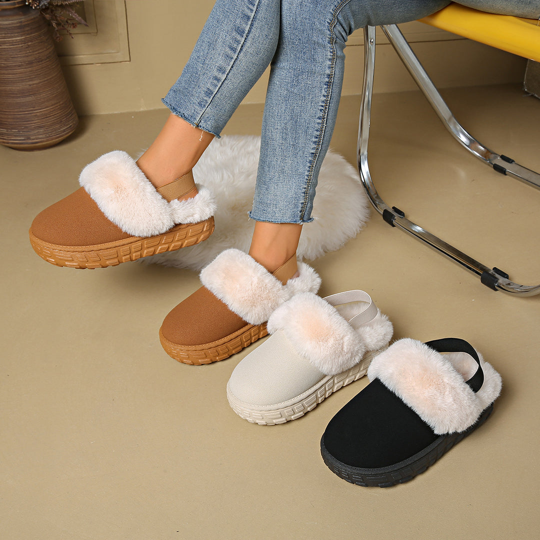Damen Gefütterte Plateau‑Pantoffel Clogs mit elastischem Fersenriemen Shop Nory