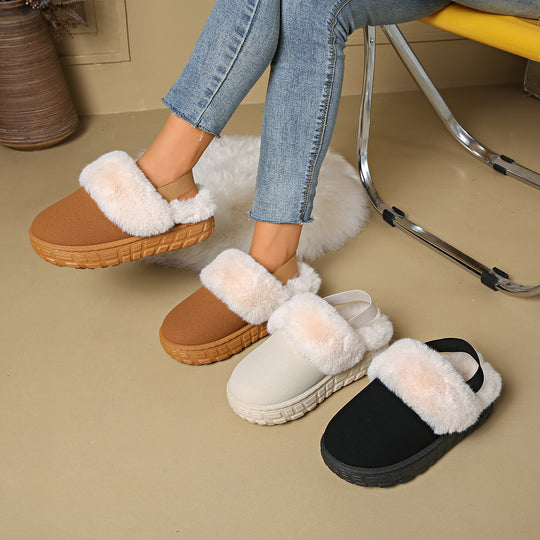 Damen Gefütterte Plateau‑Pantoffel Clogs mit elastischem Fersenriemen Shop Nory
