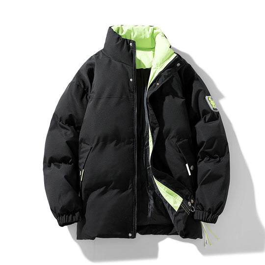Damen Wattierte Steppjacke mit hohem Stehkragen, kontrastiertem Futter und Kordelzug Shop Nory