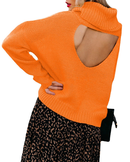Damen Oversize Rollkragenpullover grobgestrickt mit weitem Schnitt Shop Nory