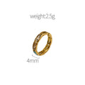 Damen modischer Zirkonia Schmuckring mit offener Fassung Shop Nory