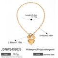Damen Herzanhänger Halskette mit eleganter Goldfüllung Shop Nory