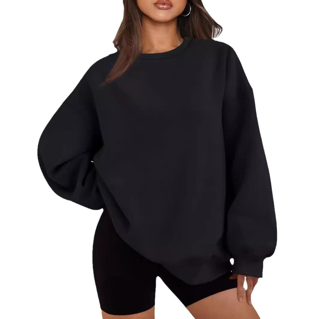 Damen nan Boxy-Crewneck-Sweat mit extraweiter Passform, Raglanärmeln und weichem Fleece-Innenfutter Shop Nory