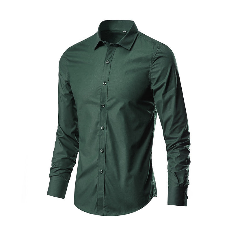 Herren Slim-Fit Businesshemd aus Stretch-Baumwollmix mit Kentkragen Shop Nory