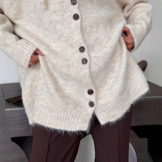 Damen Modische Strickjacke mit Kapuze Shop Nory