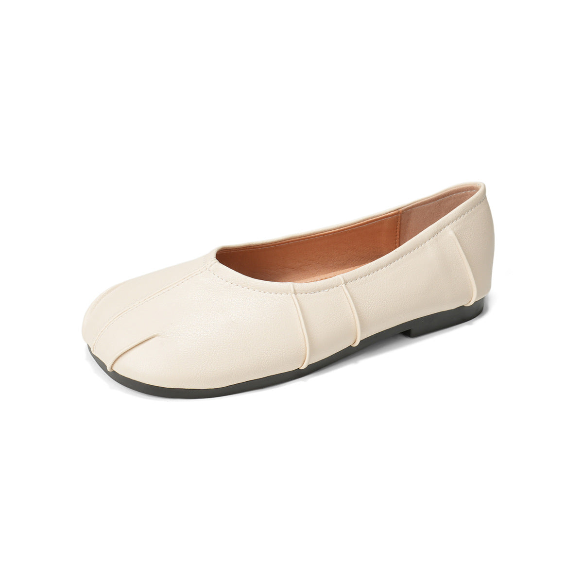 Damen Ballerinas mit einzigartigem Faltendesign
