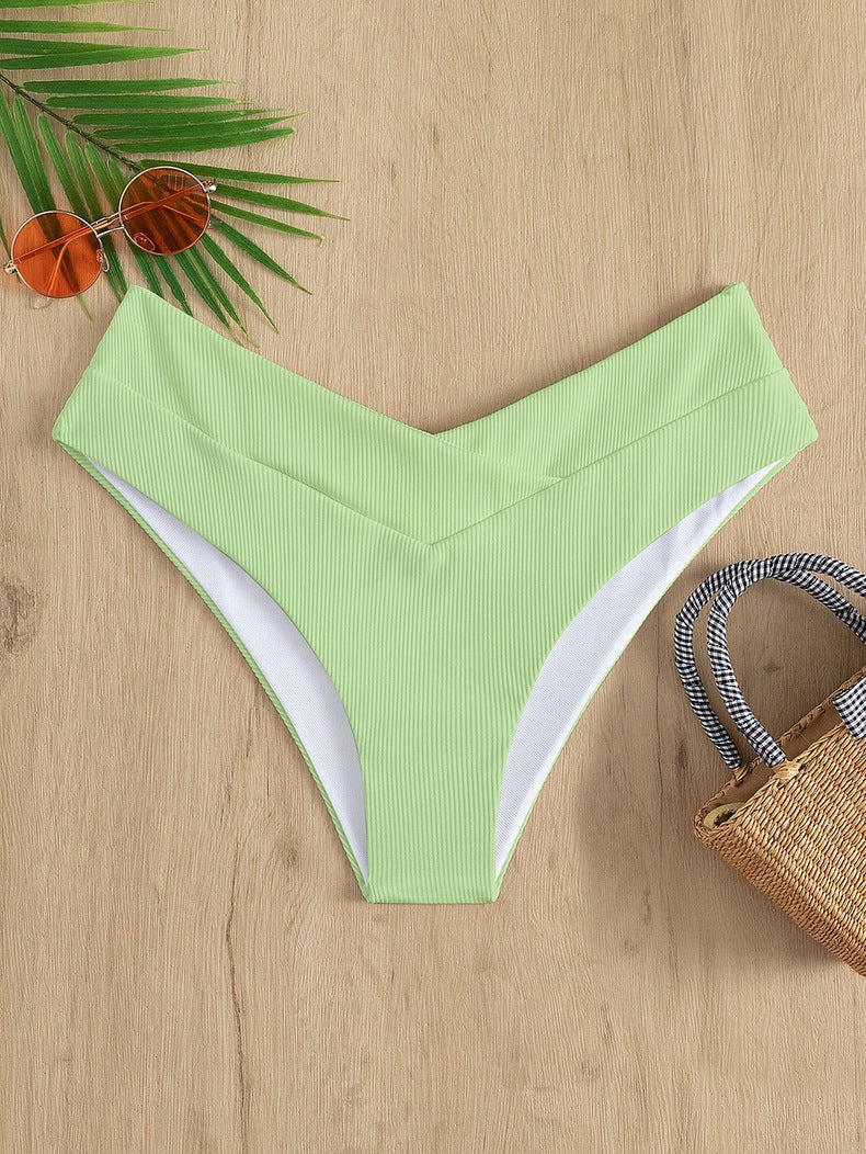 Damen Hochgeschnittenes Bikini-Höschen Shopnory