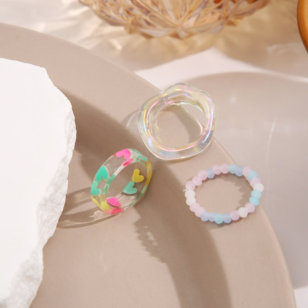 Damen Ring-Set mit zarten Perlen und elegantem Design Shop Nory