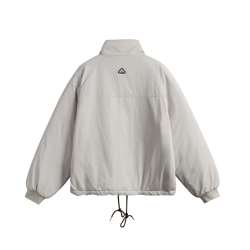 Unisex Kurz geschnittene boxy-wattierte Jacke mit Tunnelzug und Raglanärmeln Shop Nory