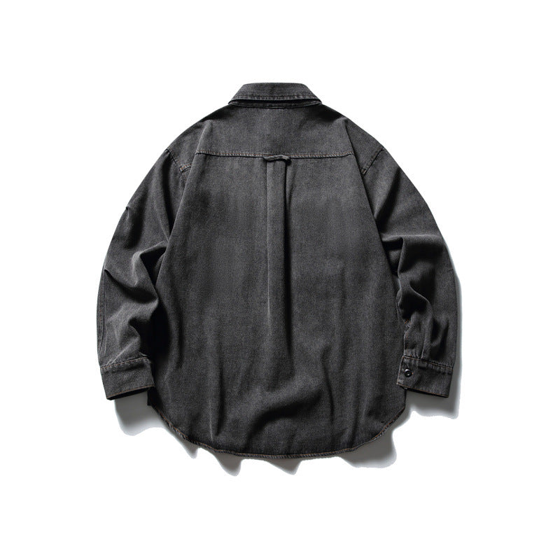 Unisex Oversized Denim‑Chorejacke im kastigen Boxy‑Cut mit großen Pattentaschen Shop Nory