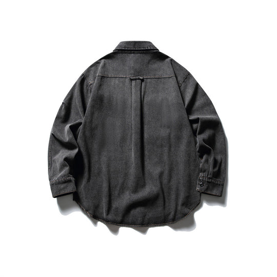 Unisex Oversized Denim‑Chorejacke im kastigen Boxy‑Cut mit großen Pattentaschen Shop Nory
