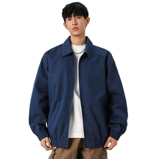 Herren Legere Übergangsjacke mit Reißverschluss und elastischem Saum Shop Nory