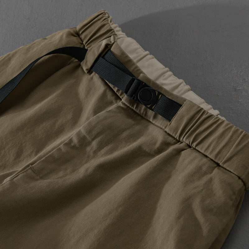 Herren Lässige Tapered‑Cargohose mit elastischem Bund und integriertem Webbing‑Gürtel Shop Nory