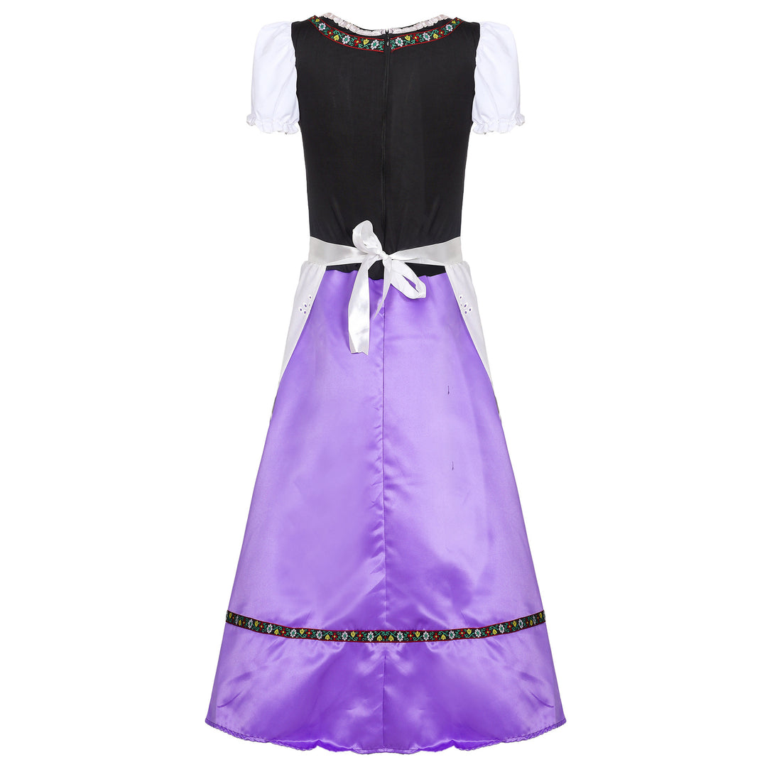 Damen nan Trachtenkleid mit geschnürter Miederblende und bestickter Schürze Shop Nory
