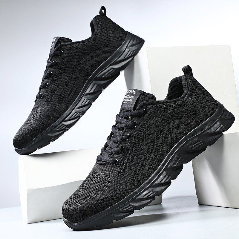 Herren Atmungsaktiver Strick-Laufsneaker mit dämpfender Wellen-EVA-Sohle Shopy Nory