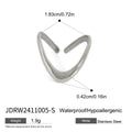 Damen Offener Ring aus hypoallergenem Edelstahl mit modernem Design Shop Nory