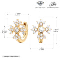 Damen Ohrhänger mit funkelndem Zirkon und goldfarbener 925 Sterlingsilber-Fassung Shop Nory