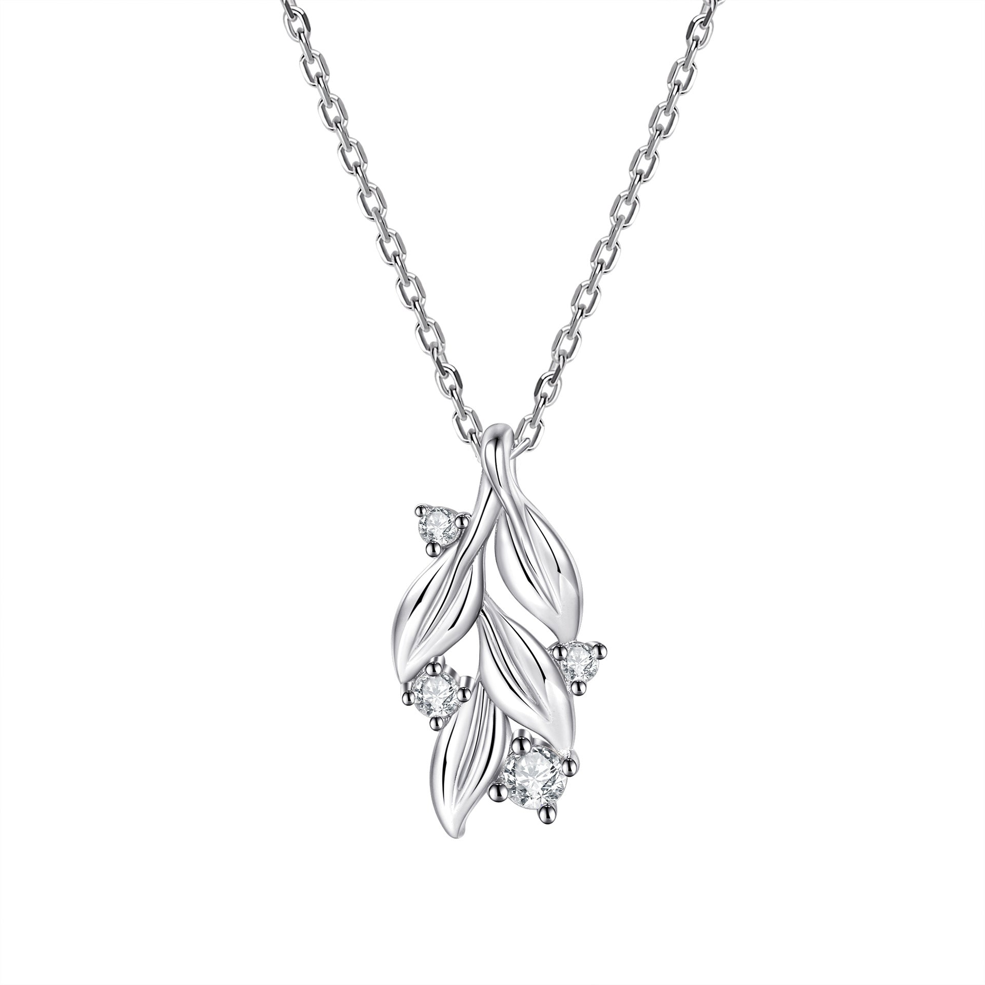 Damen Halskette mit funkelndem Kristallmotiv Shop Nory