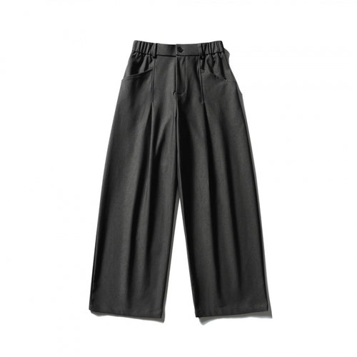Damen Hochtaillierte Culotte‑Hose mit elastischem Rückenteil, soften Twill und dekorativen Vorderfalten Shop Nory