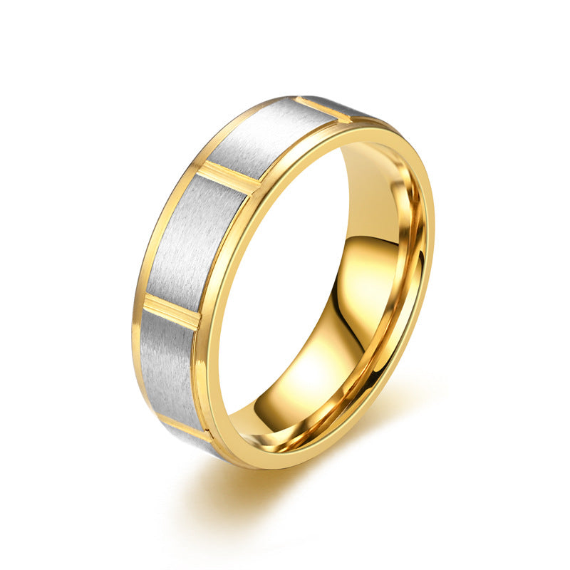 Herren Ring mit modernem, zweifarbigen Oberflächenfinish Shop Nory