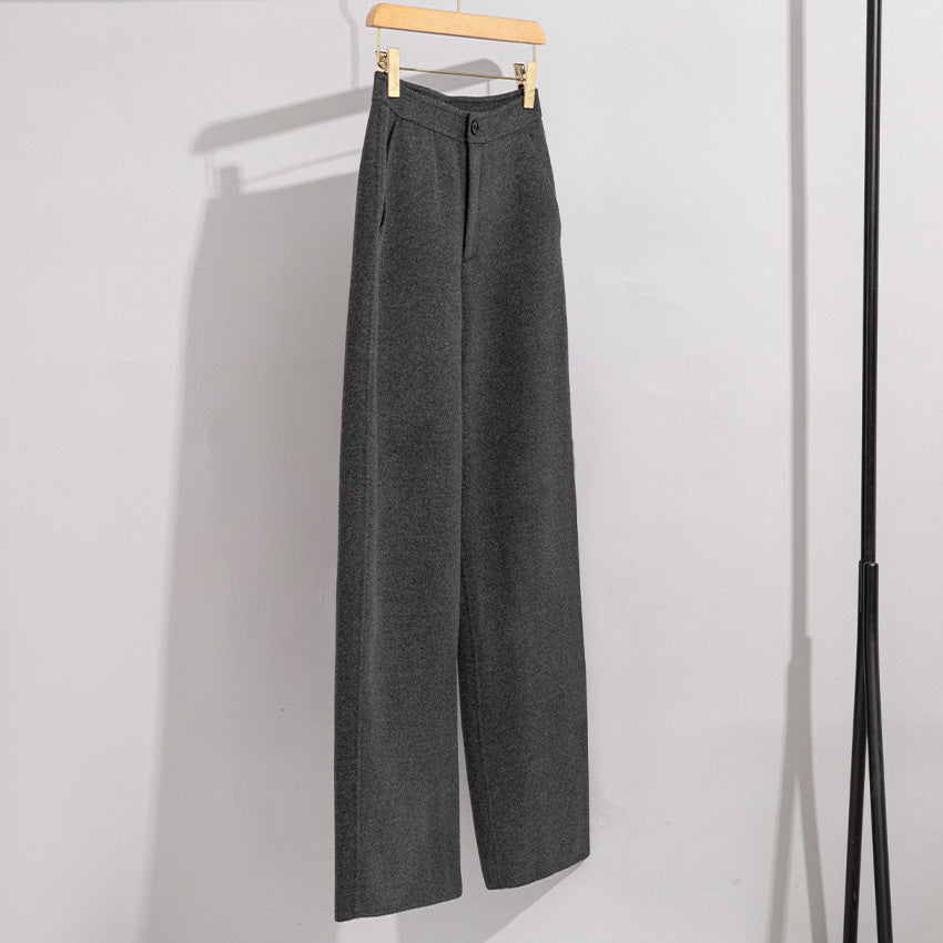 Damen High-Waist Palazzo-Hose mit weitem Bein und schlichter Bundverarbeitung Shop Nory