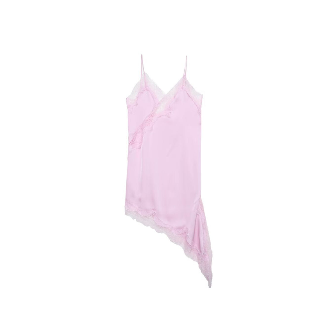 Damen asymmetrisches Spaghetti-Top