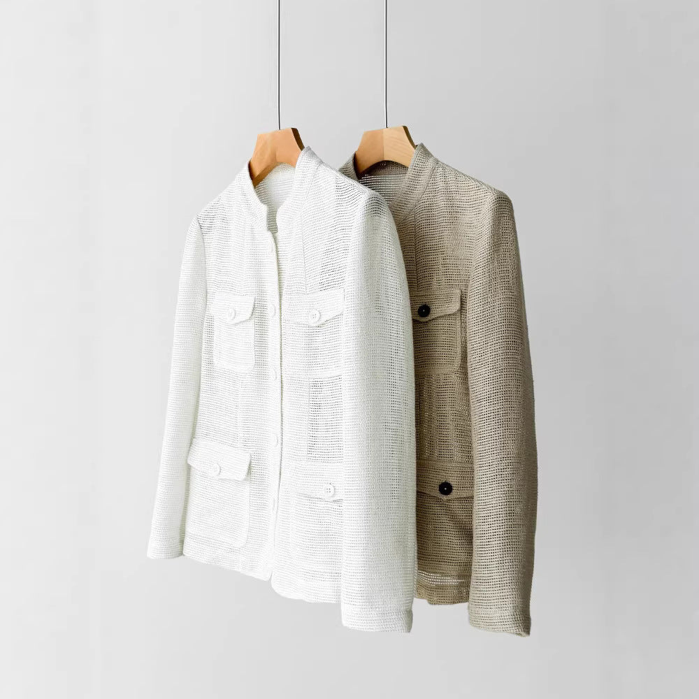 Damen Modische Boucléjacke mit praktischen Taschen Shop Nory