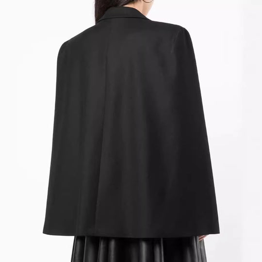 Damen Cape-Blazer mit Schlitzen an den Ärmeln und Satinrevers Shop Nory