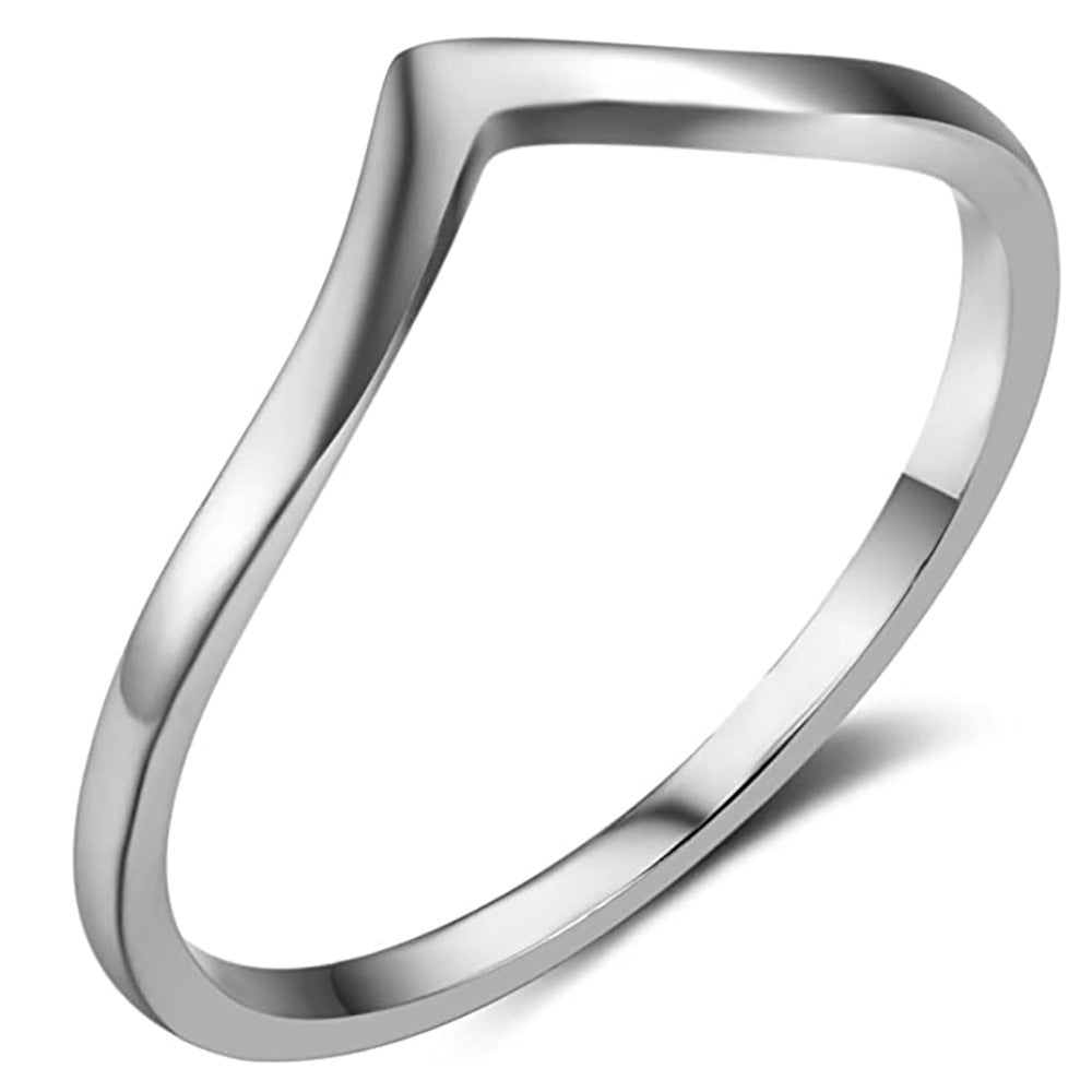 Damen Ring mit geschwungenem, minimalistischen Design Shop Nory