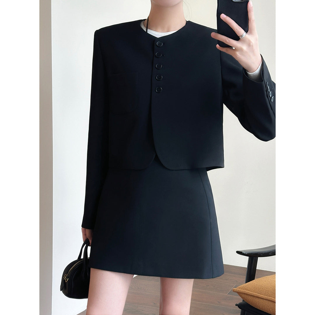 Damen Modisches Blazer-Kleid-Set Shop Nory