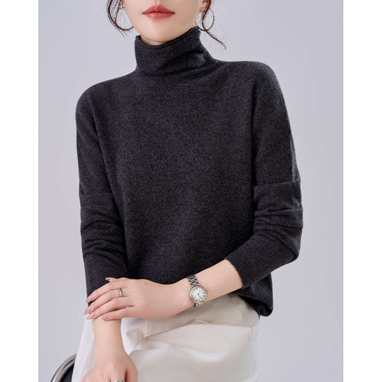 Damen Leichter Kaschmir-Mix Rollkragenpullover mit feinem Soft-Finish und schmaler Silhouette Shop Nory
