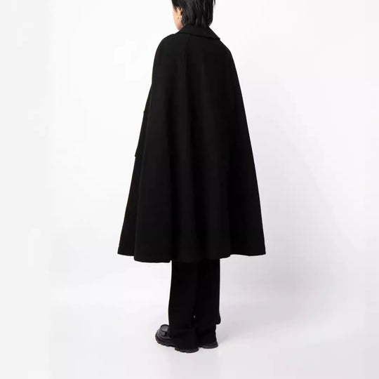 Herren zweireihiger Cape-Mantel aus Wollmix mit Umhangschnitt Shop Nory