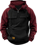 Herren Sportlicher Baumwoll-Hoodie mit Kapuze und praktischen Taschen