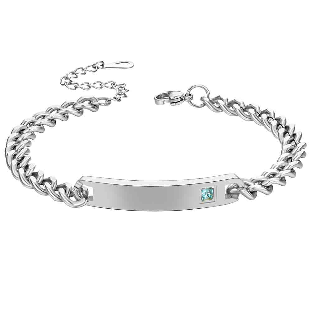 Damen Elegantes Kettenarmband mit personalisierbarem Anhänger Shop Nory