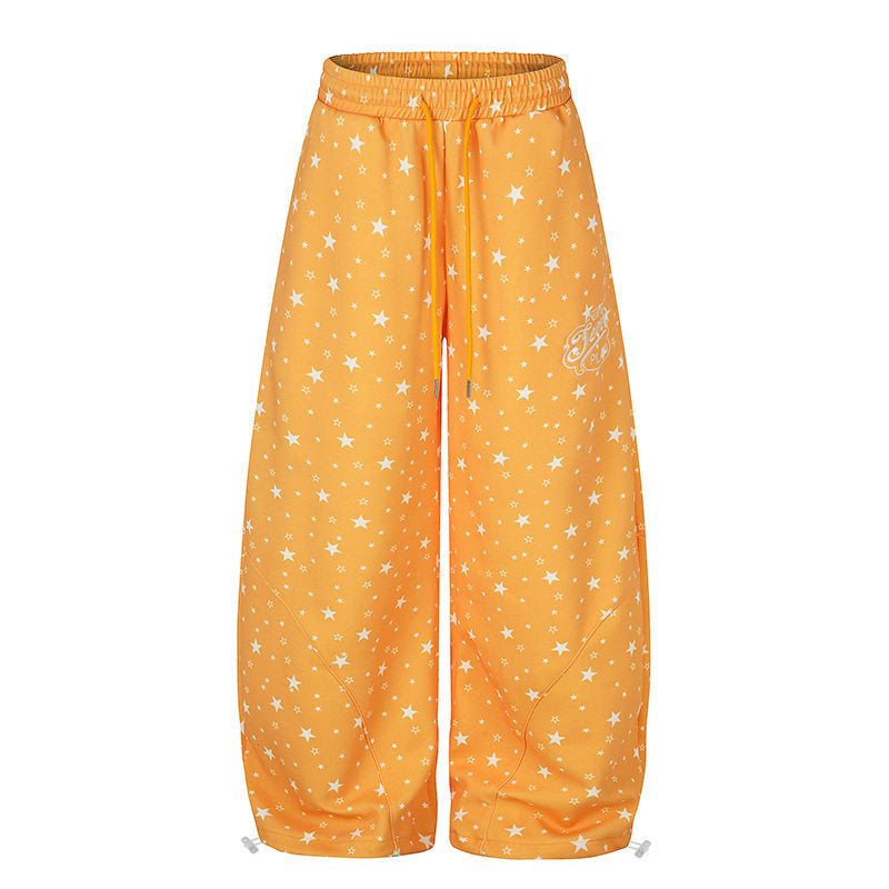 Damen Weite Palazzo-Loungehose mit Komfortbund, Tunnelzug und verstellbarem Saum Shop Nory