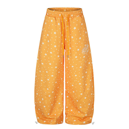 Damen Weite Palazzo-Loungehose mit Komfortbund, Tunnelzug und verstellbarem Saum Shop Nory