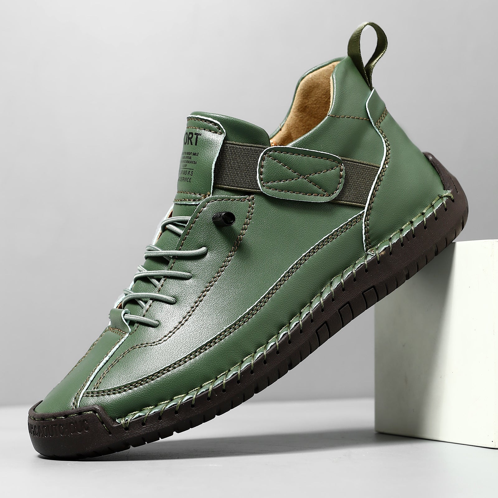 Damen Bequeme Freizeitschuhe mit elastischem Klettverschluss und atmungsaktiver Konstruktion Shopnory