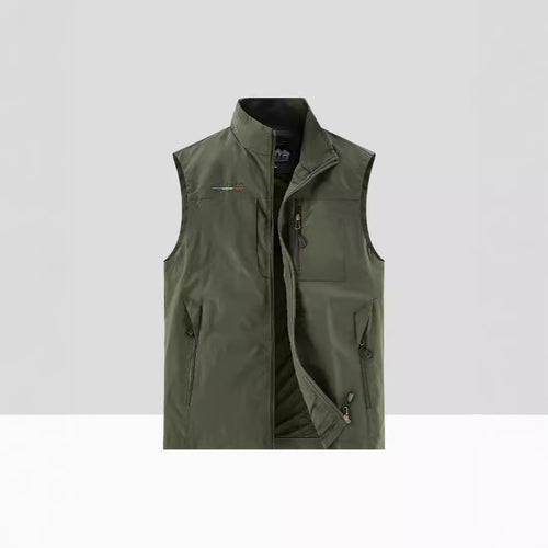 Herren Leichte multifunktionale Outdoor-Utility‑Weste mit Mesh‑Futter und mehreren Reißverschlusstaschen Shop Nory