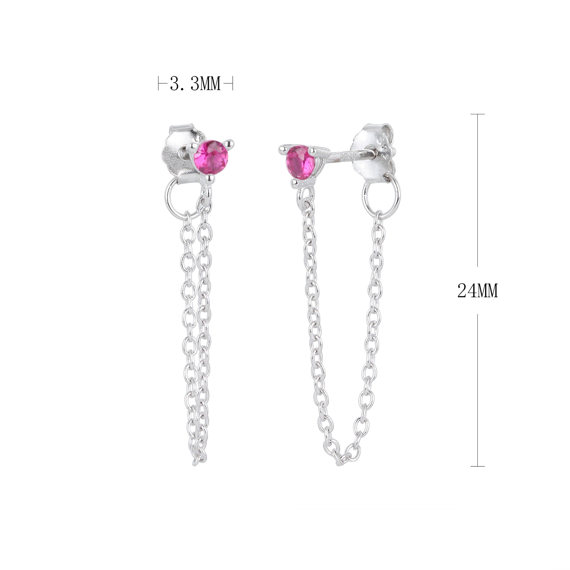 Damen Ohrhänger mit elegantem Kettenanhänger Shop Nory