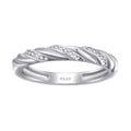Damen Hochwertiger Zirkonia-Ring mit kunstvollem Drehdesign Shop Nory