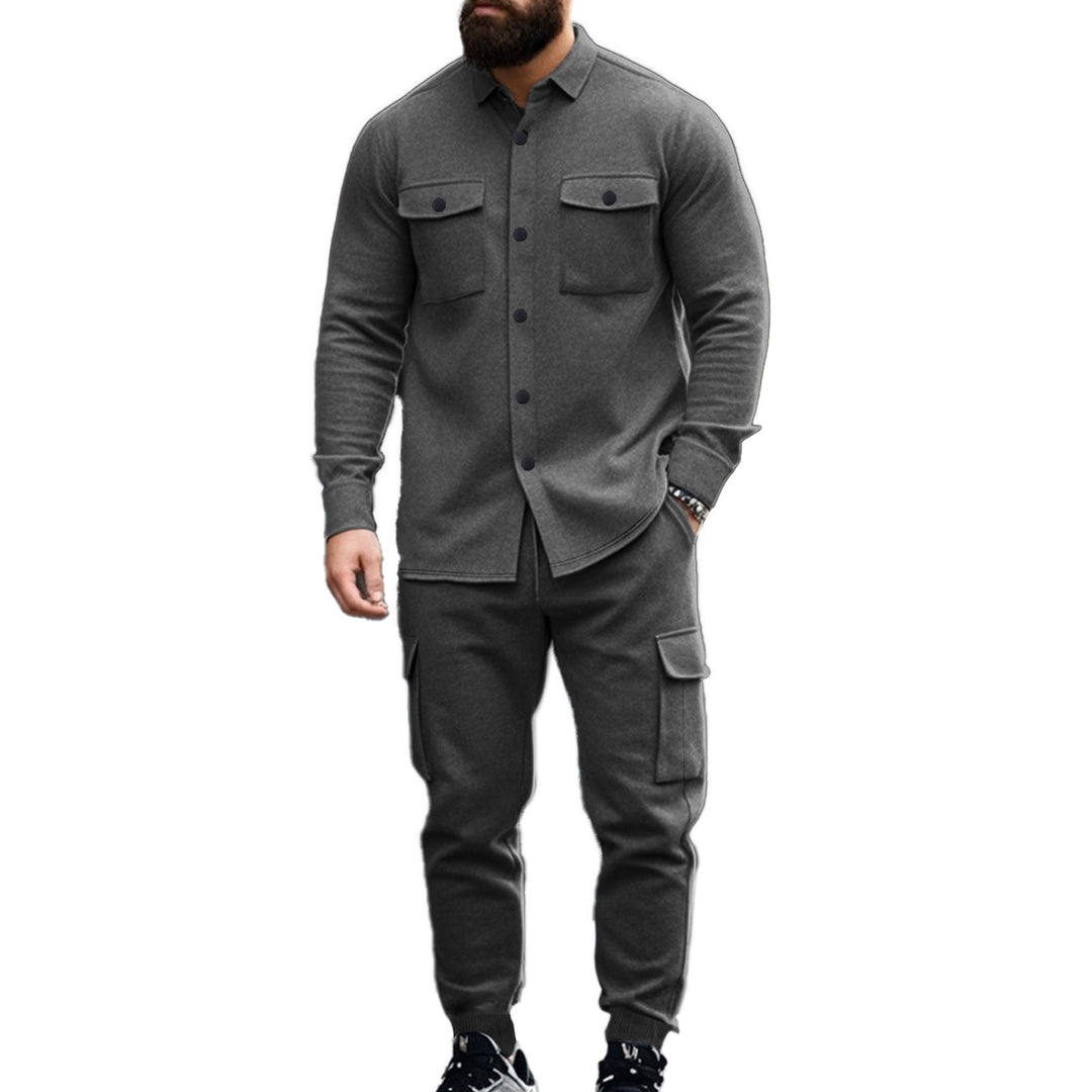 Herren nan athletisches Hemdjacke-Overshirt mit aufgesetzten Brustklappen und durchgehender Knopfleiste Shop Nory