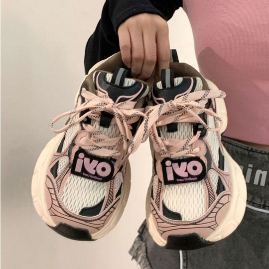 Damen Atmungsaktive Lauf Sneakers mit gepolsterter Sohle und trendigem Design