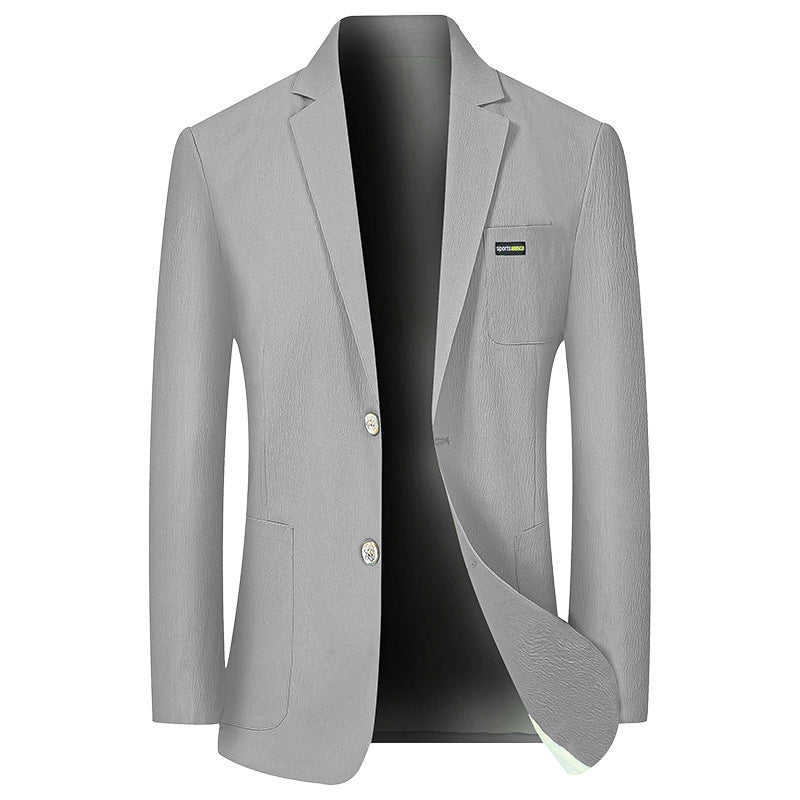 Herren Modernes Stretch Business-Sakko mit schmalem Schnitt und aufgesetzten Taschen Shop Nory