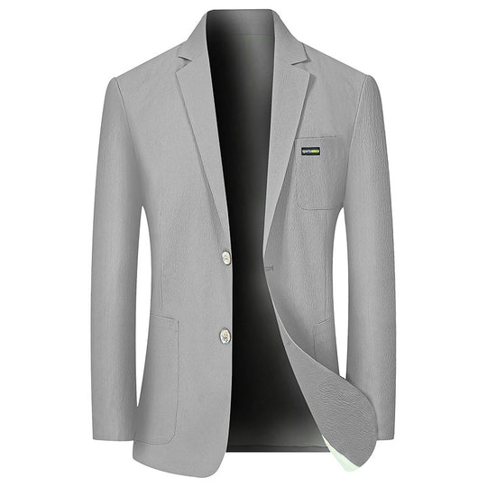 Herren Modernes Stretch Business-Sakko mit schmalem Schnitt und aufgesetzten Taschen Shop Nory