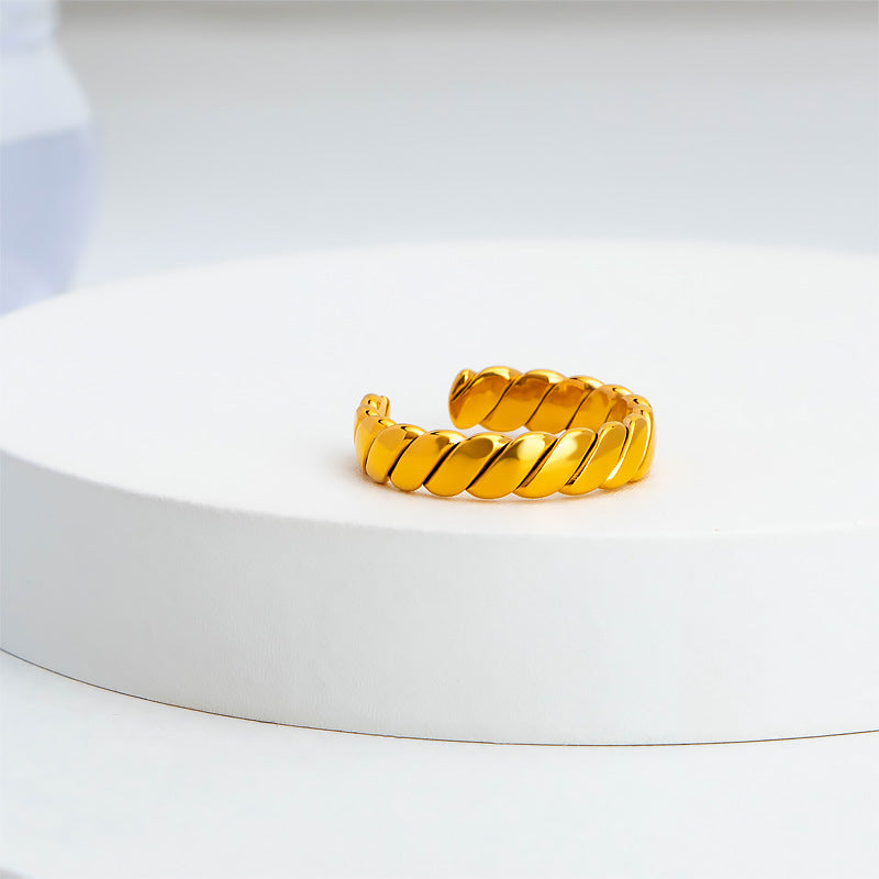 Damen offener geflochtener Ring Shop Nory