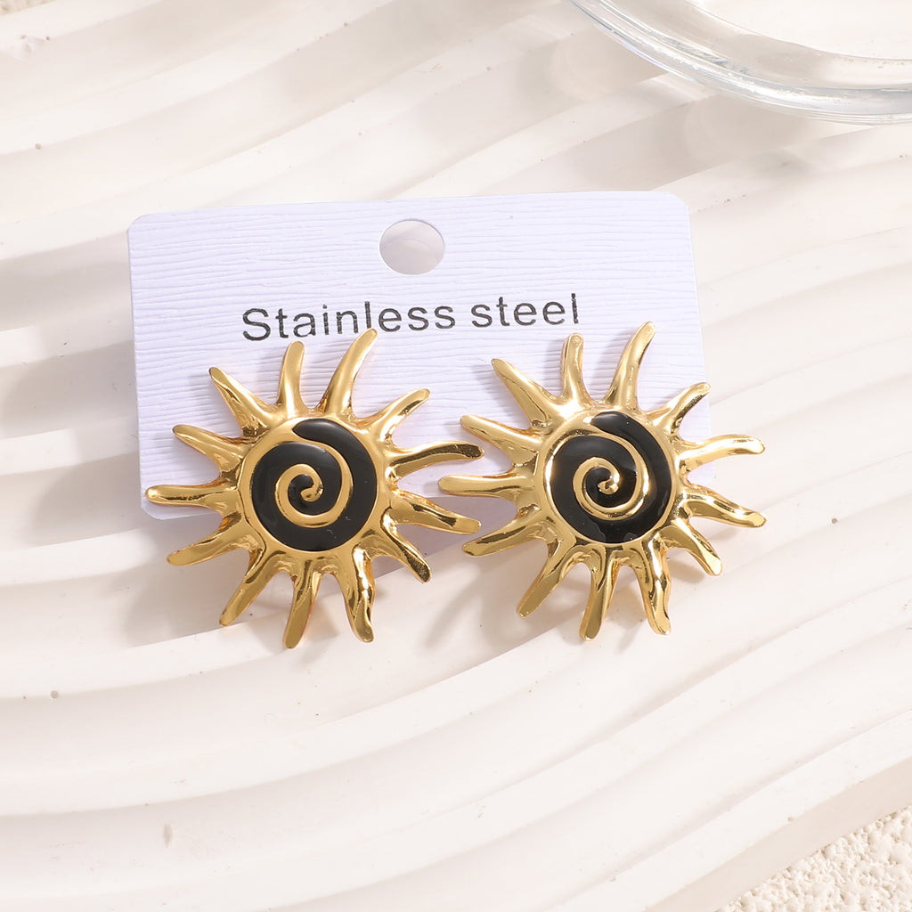 Damen Ohrstecker im kunstvollen Sonnenmotiv Shop Nory