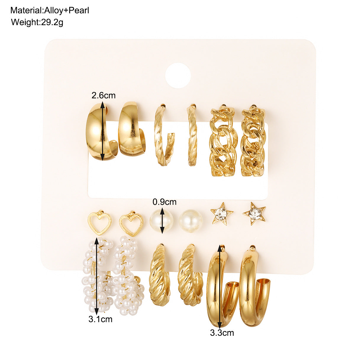 Damen Ohrringe Set mit verschiedenen stilvollen Designs Shop Nory