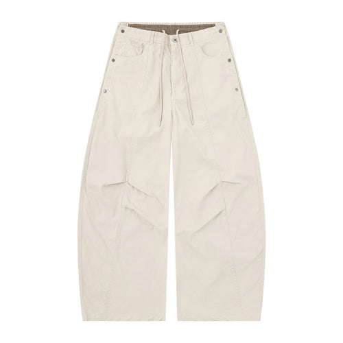 Damen Weite Culotte-Hose mit elastischem Tunnelzugbund und Cargo-Details Shop Nory