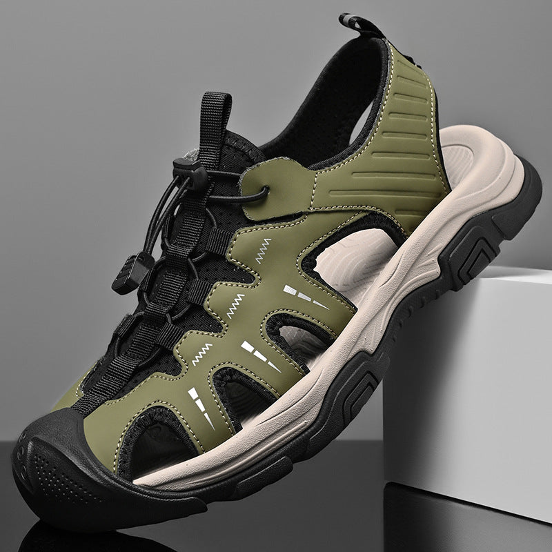 Herren Sportliche Outdoor-Sandalen mit rutschfester Sohle und verstellbarem Riemen